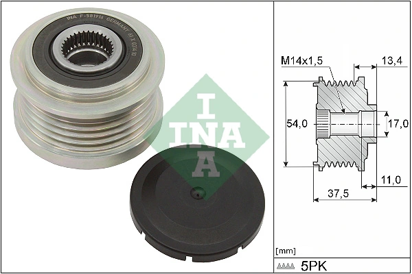 Alternator Freewheel Clutch